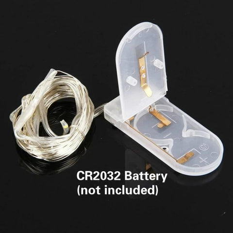 10pcs 1M 2M Fairy Light LED Copper Wire String Lights Outdoor Garland Wedding-TI00947-Veeddydropshipping