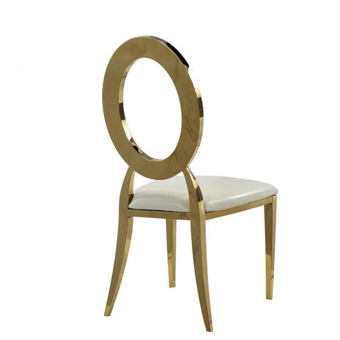 Metal gold Chair Wedding Chair With a Hole-HA01662-Veeddydropshipping
