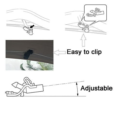 2Pcs Front Windshield Wiper Washer Nozzle Spray Jet Hood Liquid Sprayer-AM00206-Veeddydropshipping