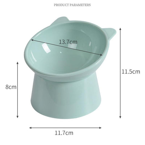 Pet Food Bowl Tilt High Bottom Neck Protector-HA01371-Veeddydropshipping