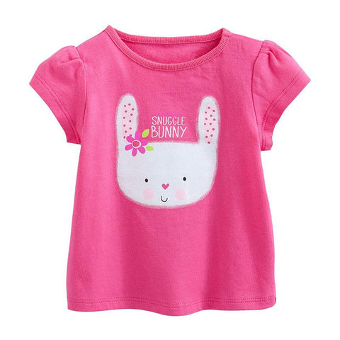 New Kids Girl T Shirt Summer Baby Cotton Tops Toddler Tees Clothes-TB00922-Veeddydropshipping
