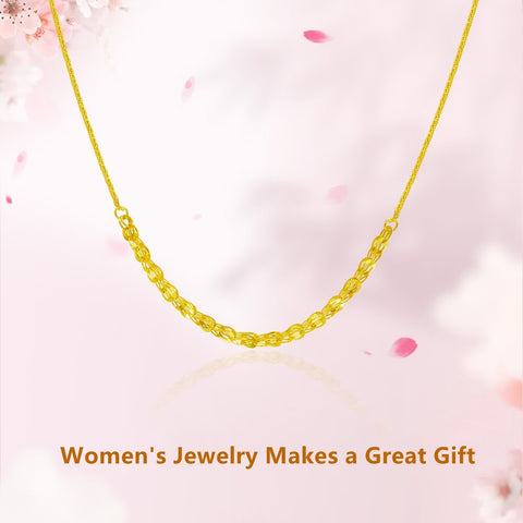 Real 18k Gold Phoenix Necklace Classic Clavicle Necklace-JW00102-Veeddydropshipping