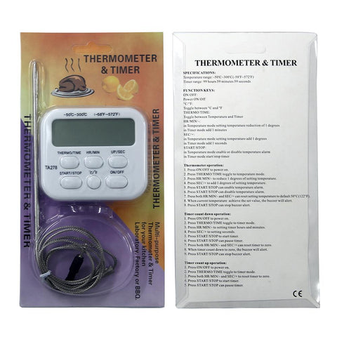 Kitchen Thermometer Stainless Steel Probe-HA00983-Veeddydropshipping
