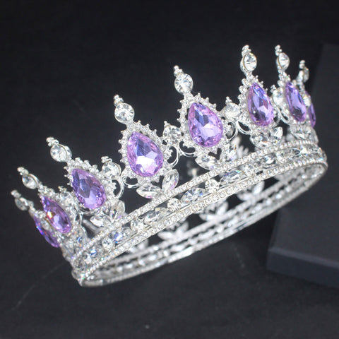 King Tiaras and Crowns Bridal Diadem For Bride Women  -JW00532-Veeddydropshipping
