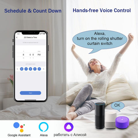 IsFriday Blind WiFi Curtain Switch Tuya Electric Rolling Shutter 433MHz RF-TI01056-Veeddydropshipping