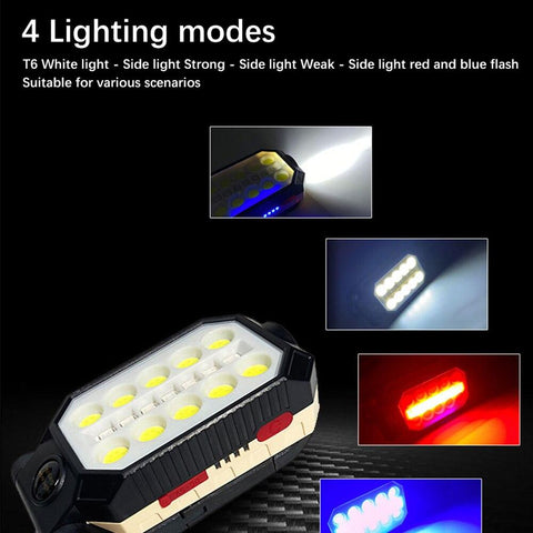 Powerful COB Work Light Rechargeable LED Flashlight Adjustable Waterproof-TI00770-Veeddydropshipping