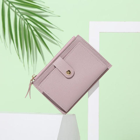 Purse Mini Hasp Solid Multi-Cards Holder Coin Short Wallets-BS00653-Veeddydropshipping