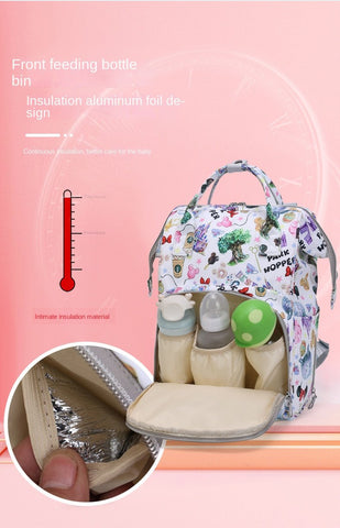 Disney 2022 New Diaper Bag Backpack Multifunctional Baby Bag-TB00191-Veeddydropshipping