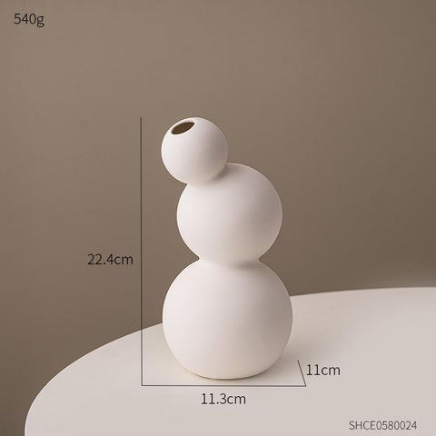 modern desk ceramic vase decorative vases-HA00250-Veeddydropshipping