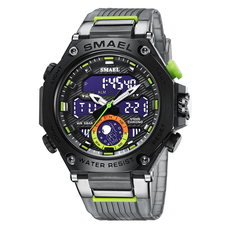 Quartz Wristwatches Sport Army Clock Alarm Dual Display-JW00800-Veeddydropshipping