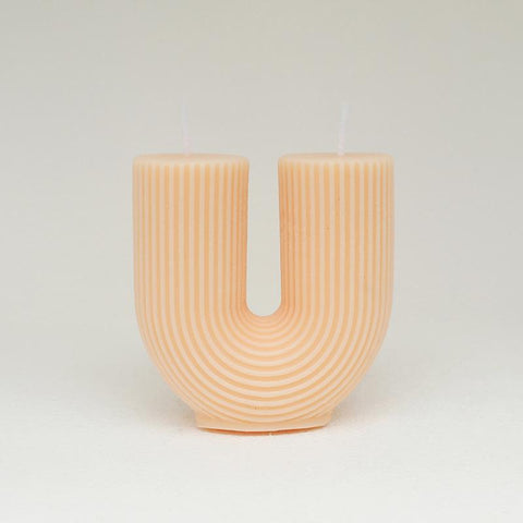 Home decorative U-Shaped geometric scented candles-HA00378-Veeddydropshipping