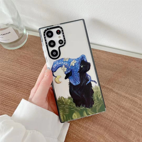 for Samsung Galaxy S22 Ultra S21 S20 S22  Plus S23 Ultra Soft TPU Cute Graffiti  labels-PA00229-Veeddydropshipping