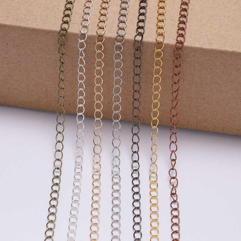 Long Open Link Ring Extension Necklace Chains Chain For Jewelry Making -JW01581-Veeddydropshipping