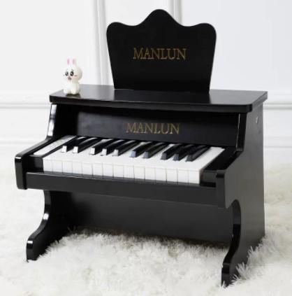 Shining Newborn Photography Props Children&#39;s Piano Toy Wooden-TB00765-Veeddydropshipping