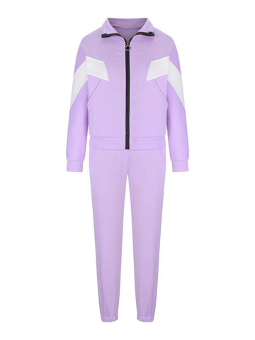 Winter Jogging Women Set Casual Long Sleeve Zipper Coat-Veeddydropshipping