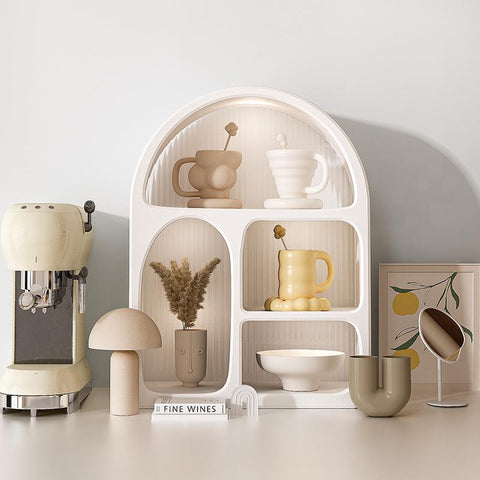 Desktop storage cabinet dust-proof water cup-HA00891-Veeddydropshipping