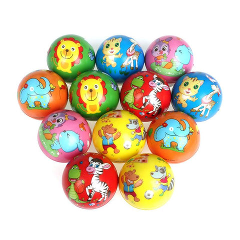 6pcs 6.3cm Stress Balls Grimace Smiley Laugh Face Soft Foam PU-TB01535-Veeddydropshipping