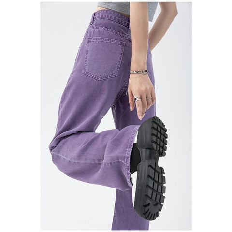 Vintage Women Jeans Vintage High Waist-WF00648-Veeddydropshipping