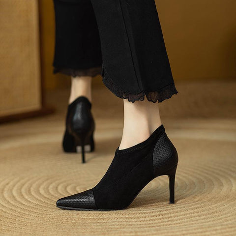 Women Spring Autumn Sexy Stiletto Heel Pointed Toe Bare-BS00996-Veeddydropshipping