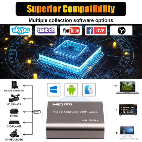 HDMI Video Capture Card  Board Game Record -CO00094-Veeddydropshipping