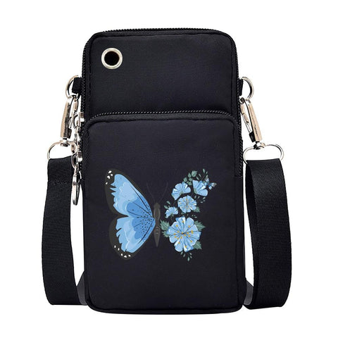 Mobile Phone Bag Butterfly Pattern Lipstick Purses Pouch  for-BS00377-Veeddydropshipping