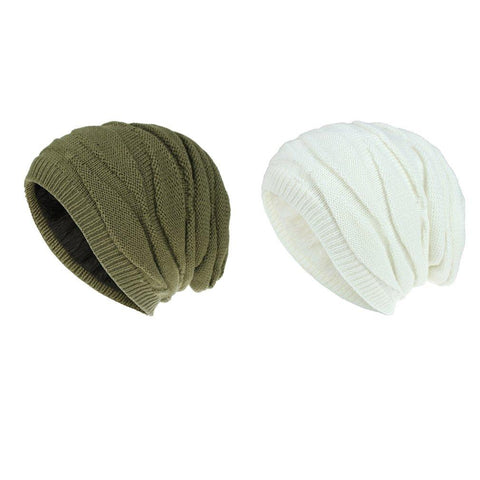 2021 Solid Color Wool Knitted Beanie Hat  Winter Hats Boy Girl Warm Plus -OS01021-Veeddydropshipping