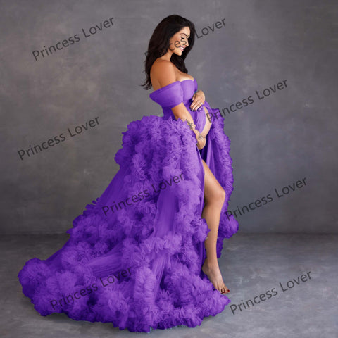 Prom Dresses Pregnant Women Tiered Ruffles-WF01512-Veeddydropshipping