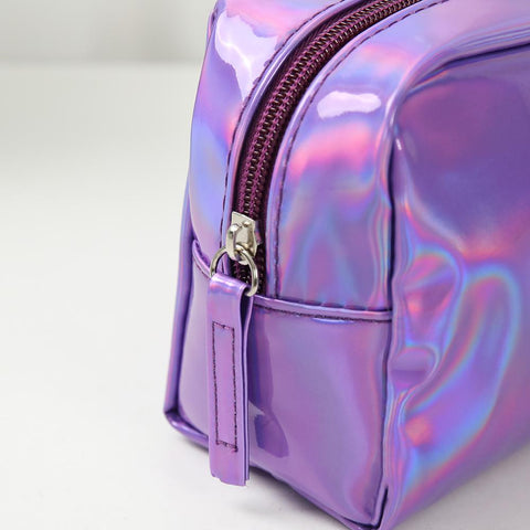 Bag Portable Square Laser Makeup Case Organizer Wash-BS00571-Veeddydropshipping