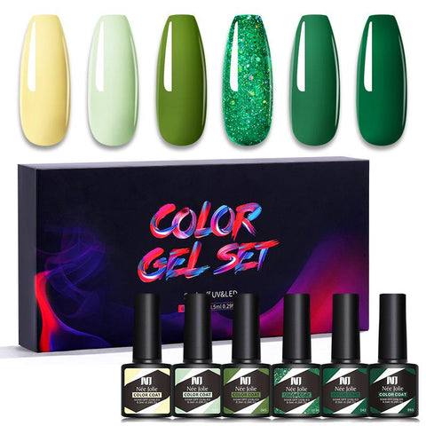6Pcs Gel Nail Polish Set Gel Polish Kit For Manicure Design-BH00978-Veeddydropshipping