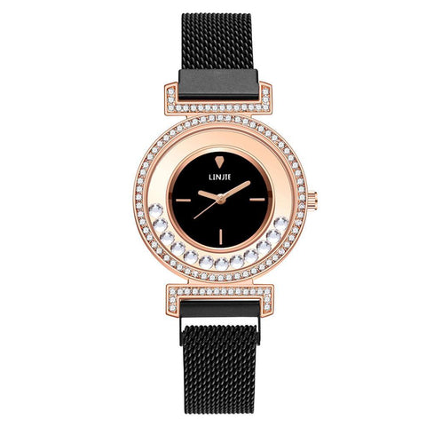 Stainless Steel Wristwatches Rhinestone Woman Quartz Watch-JW00896-Veeddydropshipping