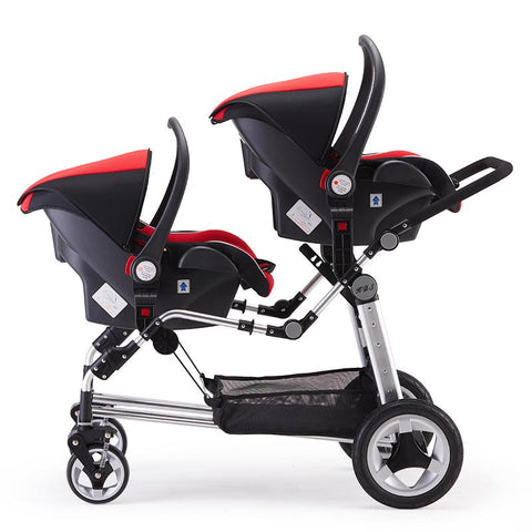 Free Shipping 3in1 Luxury Twin Baby Stroller High Landscape-TB00392-Veeddydropshipping
