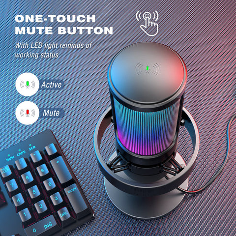 USB Microphone for Recording and Streaming on PC and Mac,Headphone -CE01035-Veeddydropshipping