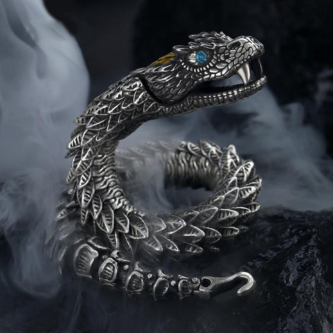 Trendy Personality Domineering Collection-level Smart Dragon Bracelet -JW00260-Veeddydropshipping