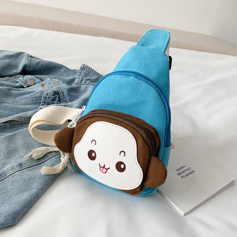 Fashion Children's Messenger Bag Cute Cartoon Monkey-TB00028-Veeddydropshipping
