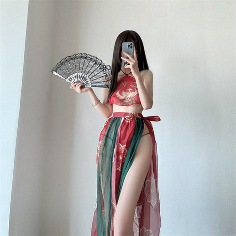 Underwear Sexy Perspective Apron Uniform Suit-WF01486-Veeddydropshipping