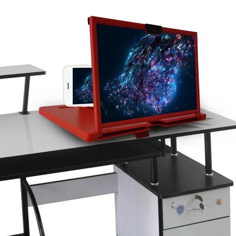 10/12 Inch 3D Mobile Phone Screen Projection Amplifier Smartphone Desktop Bracket-PA00721-Veeddydropshipping