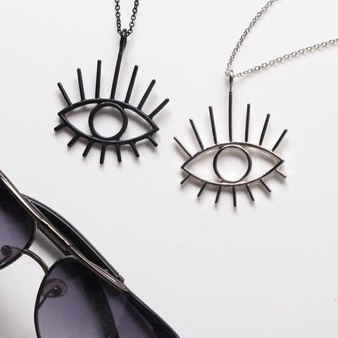 hollow out the eye pendant necklace fashion contracted-JW01279-Veeddydropshipping