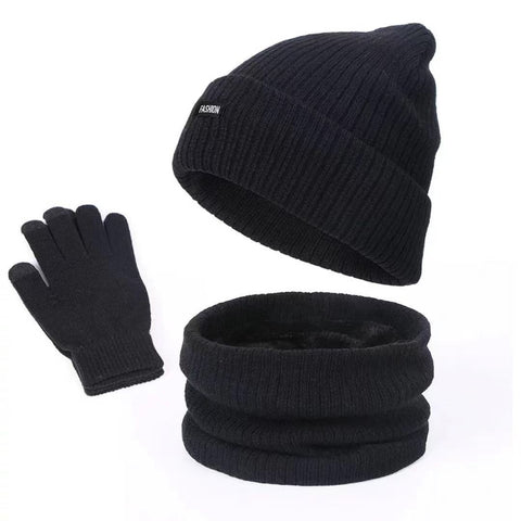 Women Knitted Hat Caps Velvet Head Hood-WF01244-Veeddydropshipping