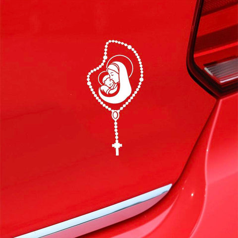 Mother Mary Car Stickers Vinyl Sticker Religion Church Faith-AM00810-Veeddydropshipping