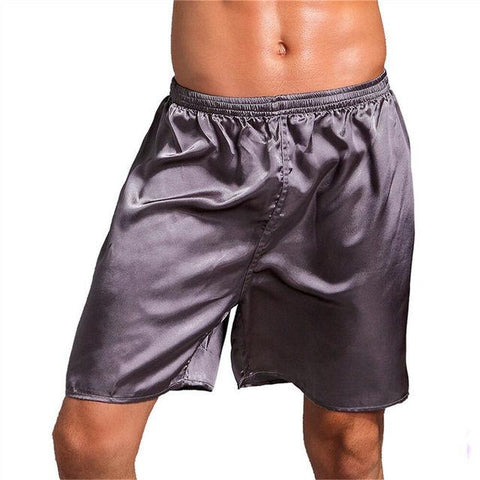 Silk Satin Pajamas Shorts Pyjamas Pants Sleep Bottoms-MF01451-Veeddydropshipping
