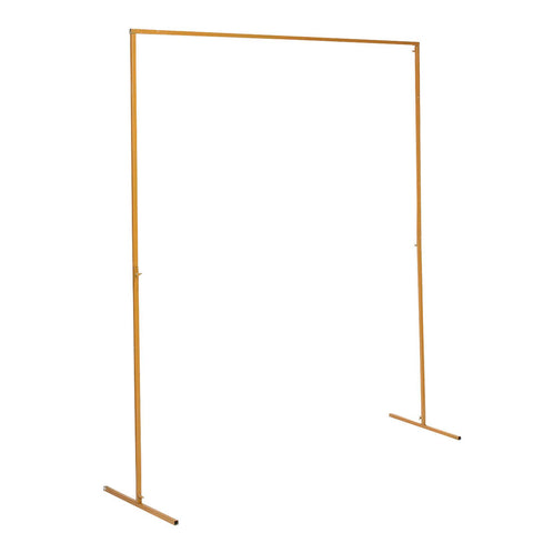 Wedding Arch Square Iron Backdrop Gold Stand Props-HA01650-Veeddydropshipping