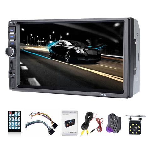 7&quot; Double 2 Din Car Stereo Screen Fm Usb Bluetooth Radio Mp5-AM00649-Veeddydropshipping