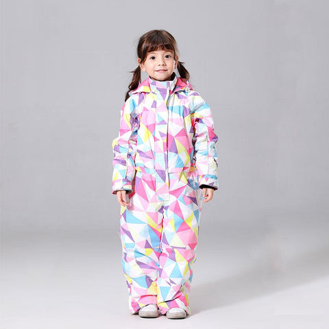-30 Degree Children Ski Jumpsuit 2020 Winter Snowboard Jacket Boys and Girls -OS00732-Veeddydropshipping