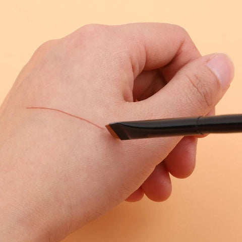 Blade Makeup Brushes Angled Thin Eyebrow Brush-BH00734-Veeddydropshipping