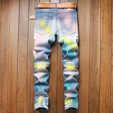 Pantalones Hombre Jeans Men Pants Slim Denim Trousers-MF00440-Veeddydropshipping