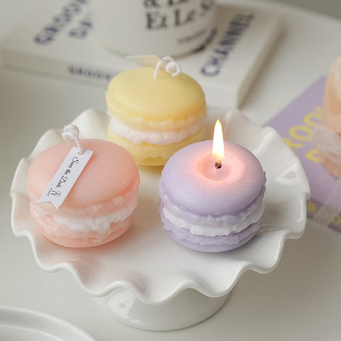 Nordic Handmade Dessert Macaron Aromatherapy Candle-HA00373-Veeddydropshipping