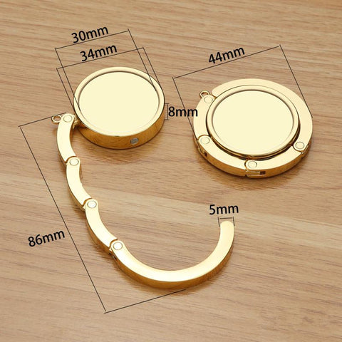 Folding Alloy Purse Handbag Bag Hanger Hook Holder-HA00047-Veeddydropshipping