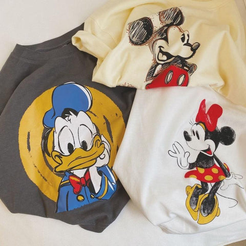 Summer Cotton Clothes Children Cartoon Short-sleeved-Veeddydropshipping