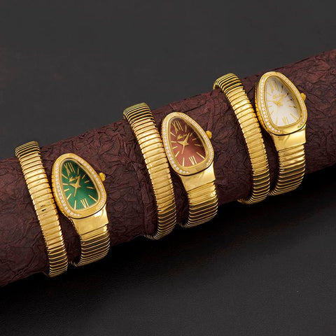 Watches Snake Shape Luxury Watch For Women Steel  Quartz -JW00880-Veeddydropshipping