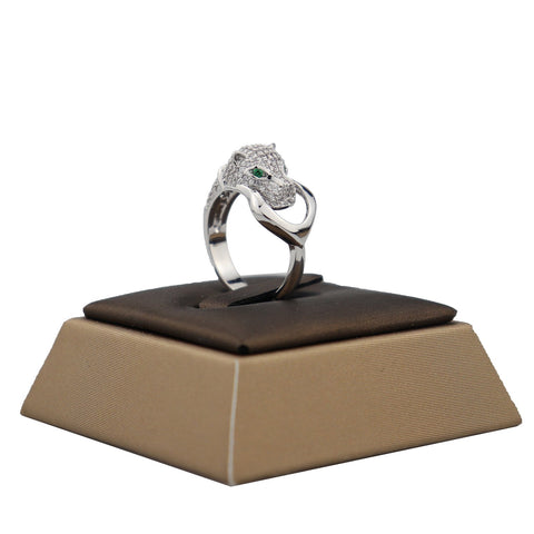 Luxury fashion classic leopard head bracelet with Ring Jewelry Set -JW00190-Veeddydropshipping